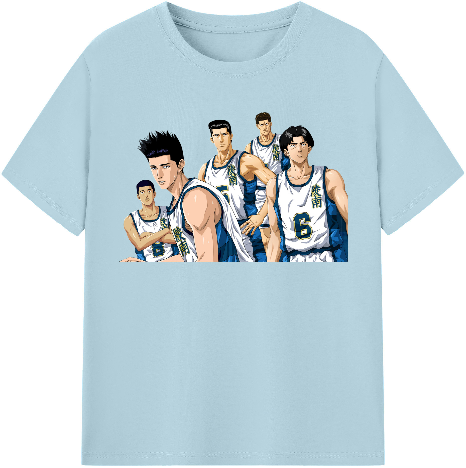 SLAM DUNK／スラムダンク 綿100％半袖Tシャツ（フロントプリント）